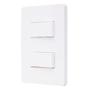 Imagem de Interruptor Unno 2 Teclas Simples 10A 250V Branco Abb
