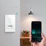 Imagem de Interruptor Wifi, Com Tomada, 2 Botões, Alexa/Google, Branco