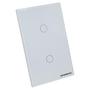 Imagem de Interruptor Wifi Touch Led 2 Botões Rf Nova Digital - Branco