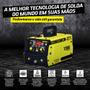 Imagem de Inversor Solda Mig Eletrodo Tig 140A Com Mascara Arame Esquadro 220V Tork