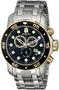 Imagem de Invicta Mens Pro Diver Scuba Swiss Chronograph Mostrador Preto 