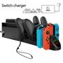 Imagem de Ipega PG-9187 6 em 1 base, suporte e dock de carregamento para Joy-Con e Pro Controle Nintend Switch