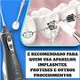 Imagem de Irrigador Oral életrico Fio Dental 300 ml Recarregável Portatil limpador de dente Gengivas