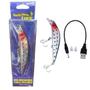 Imagem de Isca De Pesca Elétrica Recarregável Usb Twitching Lure Led