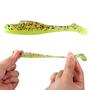 Imagem de Isca Macia 80mm 4.8g 6 Peças TPR Paddle Tail Swimbait Iscas De Pesca De Silicone Artificial Da