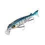 Imagem de Iscas de Pesca Duras Flutuantes 120mm - Jerkbait Multiarticulado com T-Tail