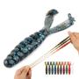 Imagem de Iscas de Pesca Duráveis Twin Tail Grub - 10 Peças com Caixa - Material TPR