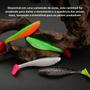 Imagem de Iscas de Pesca Macias Swimbait T-Tail - 6 Unidades de 8cm e 5.1g - Flutuante