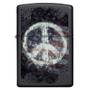 Imagem de Isqueiro Zippo 28864 Classic Peace on Flag Preto Fosco