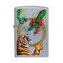 Imagem de Isqueiro Zippo 29837 Classic Cromado Dragon VS Tiger Street