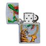 Imagem de Isqueiro Zippo 29837 Classic Cromado Dragon VS Tiger Street