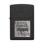 Imagem de Isqueiro Zippo 362 Classic Gold Zippo Logo Black Crackle