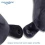 Imagem de it Viagem Travesseiro Ergonômico Capa com zíper Cinza + Máscara De Dormir 3D Viva Conforto 