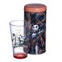 Imagem de Jack Skellington Esqueleto Kit Copo De Vidro 500ml + Cofre Metal Oficial Disney - Zona Criativa