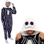 Imagem de Jack Skellington Macacão Kigurumi Pijama Roupa Fantasia Cosplay Inverno Adulto Oficial Disney