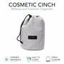 Imagem de Jadyn Cinch Top Compact Travel Makeup Bag e Organizador de Cosméticos para Mulheres (Heather Gray)