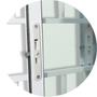 Imagem de Janela Confort 2 Folhas com Grade Vidro Liso 100cm x 80cm Brimak