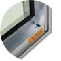 Imagem de Janela de Aluminio de Correr 80x80cm 2 Folhas com Vidro Liso Confort Brimak