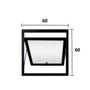 Imagem de Janela de Alumínio Maxim Ar 60x 60cm Suprema Hale Esquadrias