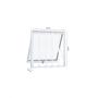 Imagem de Janela de Aluminio Maxim-ar 60x80cm com Grade e Vidro Lucasa Alumínios