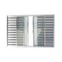 Imagem de Janela de Aluminio Veneziana de Correr 100x150cm 6 Folhas com Vidro Liso Brimak
