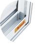 Imagem de Janela de Aluminio Veneziana de Correr 100x150cm 6 Folhas com Vidro Liso Brimak
