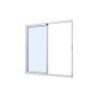 Imagem de Janela de Correr em Alumínio Branco Caribe Max 60x150x6cm 2 Folhas Móveis Jap