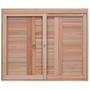 Imagem de Janela de Madeira Veneziana 100x120cm Com Caixilho 12cm  EWK 220 Rondosul