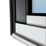 Imagem de Janela Elite 2 Folhas Moveis com Persiana Integrada Correr com Motor e Controle Remoto 120 X 120 Vid