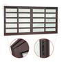 Imagem de Janela Elite com Travessas 4 Folhas Moveis 100 X 240 Vidro Liso