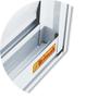 Imagem de Janela Janela Veneziana Confort 3 Folhas com Grade Vidro Liso 100cm x 80cm Brimak
