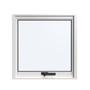 Imagem de Janela Maxim-Ar Vidro 60cmx60cm em Alumínio Branco Com Vidro Jateado  Vitrolar -