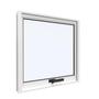 Imagem de Janela Maxim-Ar Vidro 60cmx60cm em Alumínio Branco Com Vidro Jateado  Vitrolar -