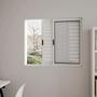 Imagem de janela quarto veneziana de alumínio branco 100x100 3fls s/grade L.18 MODULAR