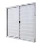 Imagem de Janela Veneziana 3 Folhas 1,00x1,00 Alumínio Branco S/g