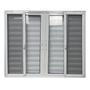 Imagem de Janela Veneziana 6 Folhas com Tela Mosquiteira Linha 25 Branco 100x120