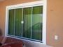 Imagem de Janela verde 4 folhas 120alt x 200lar ( kit branco )