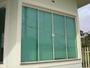 Imagem de Janela verde 4 folhas 120alt x 200lar ( kit branco )