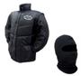 Imagem de Jaqueta Arizona Racing Tradicional Preto Capuz Balaclava Frio Proteção Motoboy Delivery