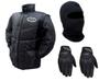 Imagem de Jaqueta Arizona Racing Tradicional Preto Luva X11 Win Fit Touch Capuz Balaclava Frio Proteção Motoboy Delivery