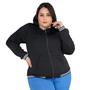 Imagem de Jaqueta Bomber Feminina Plus Size Com Bolsos G1 G2 G3 Blusa Frio Donna Martins