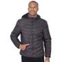 Imagem de Jaqueta Bomber Masculina Puffer Nylon Peluciada Capuz Lisa