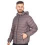 Imagem de Jaqueta Bomber Puffer Nylon Peluciada Masculina Lisa Capuz