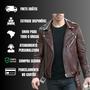 Imagem de Jaqueta De Couro 100% Legitimo Masculina Básica Moto Classic Perfecto Biker