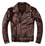 Imagem de Jaqueta De Couro 100% Legitimo Masculina Básica Moto Classic Perfecto Biker