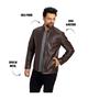 Imagem de Jaqueta De Couro 100% Legitimo Masculina Premium Leather Gola Padre