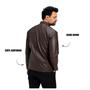Imagem de Jaqueta De Couro 100% Legitimo Masculina Premium Leather Gola Padre