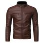 Imagem de Jaqueta de couro Masculina slim fit