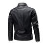 Imagem de Jaqueta De Couro Masculina Slim fit Moto Impermeavel