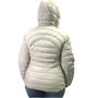 Imagem de Jaqueta Dunialin Plus Size com Capuz Removível Bege 2231